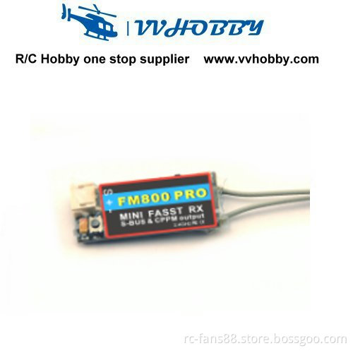 2.4G 8CH Mini rc Receiver FM800 PRO Support SBUS CPPM Compatible with FUTABA FASST For drones rc